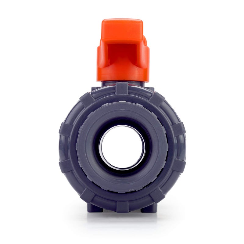 HYDROSEAL Kaplan 1â€ PVC True Union Ball Valve Threaded (NPT) with Full Port, ASTM F1970, EPDM O-Rings and Reversible PTFE Seats (1'') - Image 4